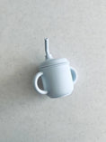 Load image into Gallery viewer, Mini & Me Transitional Straw Sippy Cup Ice Blue