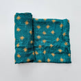 Load image into Gallery viewer, Guadalupe Stars Mantle - Catholic Baby Muslin Blanket Swaddle