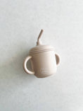 Load image into Gallery viewer, Mini & Me Transitional Straw Sippy Cup Almond