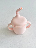 Load image into Gallery viewer, Mini & Me Transitional Straw Sippy Cup Marshmallow