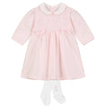Load image into Gallery viewer, Elke Pink Baby Girl Dress & Tights