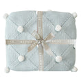 Load image into Gallery viewer, Pom Pom Baby Blanket Powder Blue