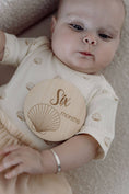 Load image into Gallery viewer, Baby Milestone Discs - Seashell - Mimi et Lion