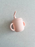 Load image into Gallery viewer, Mini & Me Transitional Straw Sippy Cup Marshmallow