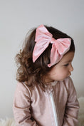 Load image into Gallery viewer, Betty Bow Hair Clip - Velvet Strawberry - Mimi et Lion