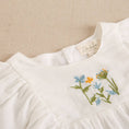 Load image into Gallery viewer, Short Sleeve Baby Girl's Frog with Flower Embroidery