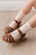 Load image into Gallery viewer, Jacquard Floral Sock - Cherry Love Blush - Mimi et Lion