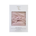 Load image into Gallery viewer, Mini & Me Organic Jersey Baby Wrap Set Blush - Mimi et Lion