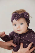 Load image into Gallery viewer, Organic Cotton Headband - Goldie Huckleberry Sparse - Mimi et Lion
