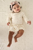Load image into Gallery viewer, Organic Cotton Long Sleeve Bodysuit - Rosalie Floral Mauve - Mimi et Lion