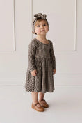 Load image into Gallery viewer, Organic Cotton Tallulah Dress - Mini Gingham Bistre - Mimi et Lion