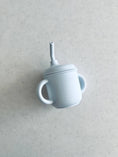 Load image into Gallery viewer, Mini & Me Transitional Straw Sippy Cup Ice Blue
