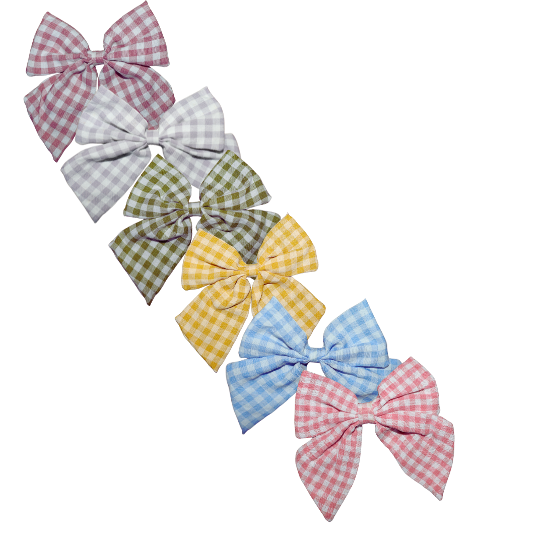Pastel Gingham Betty Bow.