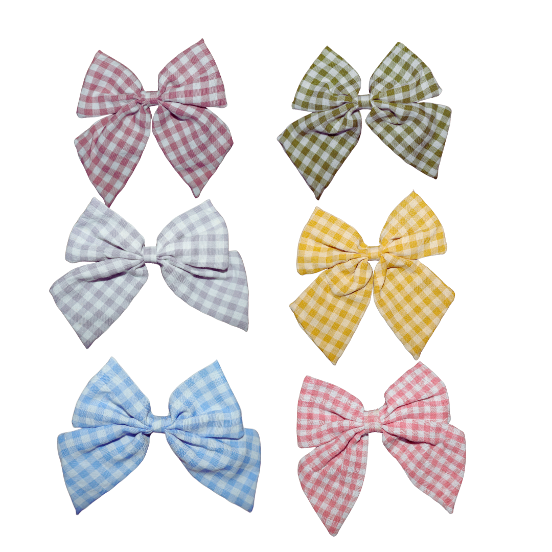 Pastel Gingham Betty Bow.