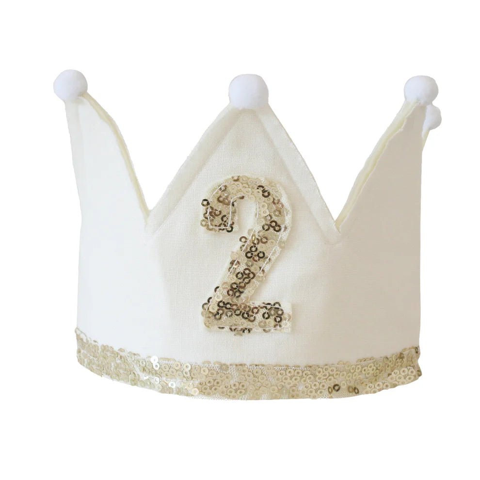 2nd Birthday Crown Ivory - Mimi et Lion