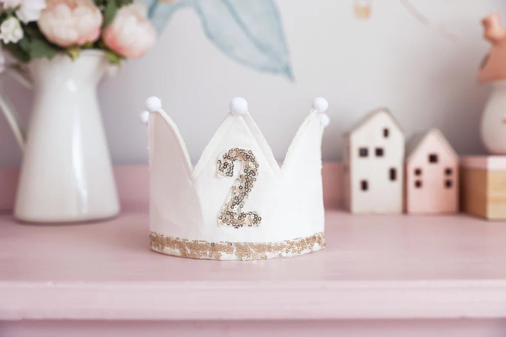 2nd Birthday Crown Ivory - Mimi et Lion