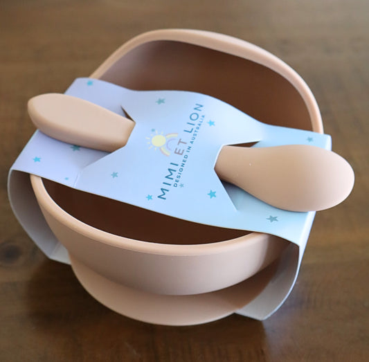 Peach Perfect - Bowl & Spoon by Mimi et Lion