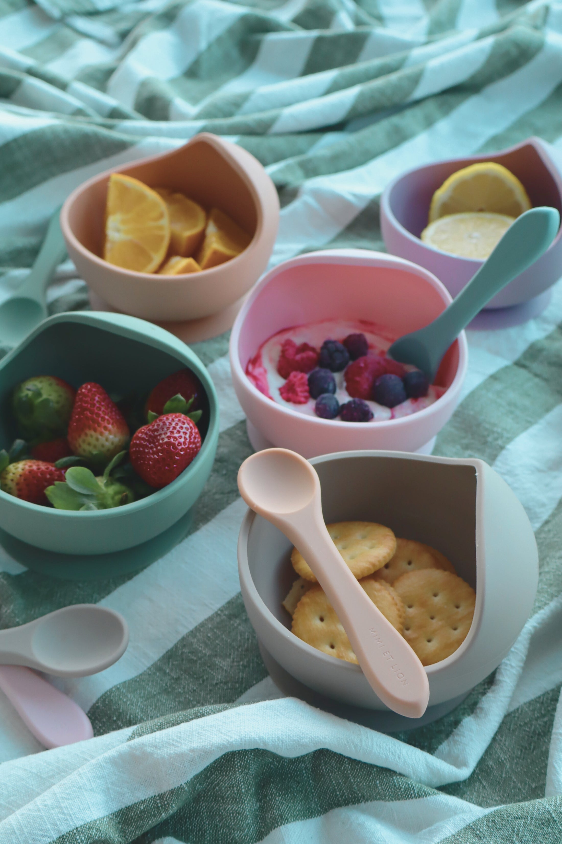 Peach Perfect - Bowl & Spoon by Mimi et Lion