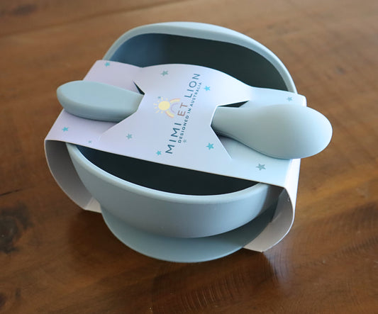 Stormy Blue - Bowl & Spoon by Mimi et Lion