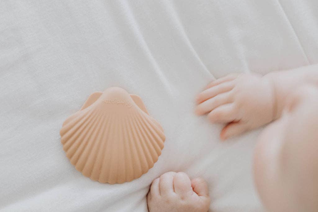 Silicone Teether - Clay Seashell