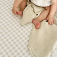 Load image into Gallery viewer, Mini & Me Cot Sheet Nude Gingham
