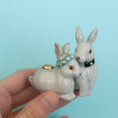 Load image into Gallery viewer, Love Bunnies Wedding Cake Topper
