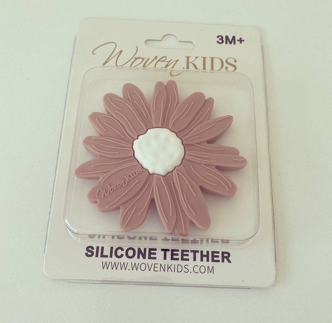 Silicone Teether - Blush Daisy