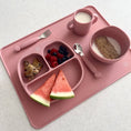 Load image into Gallery viewer, Mini & Me Wave Bowl & Spoon Guava
