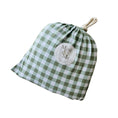 Load image into Gallery viewer, Mini & Me Cot Sheet Forest Gingham
