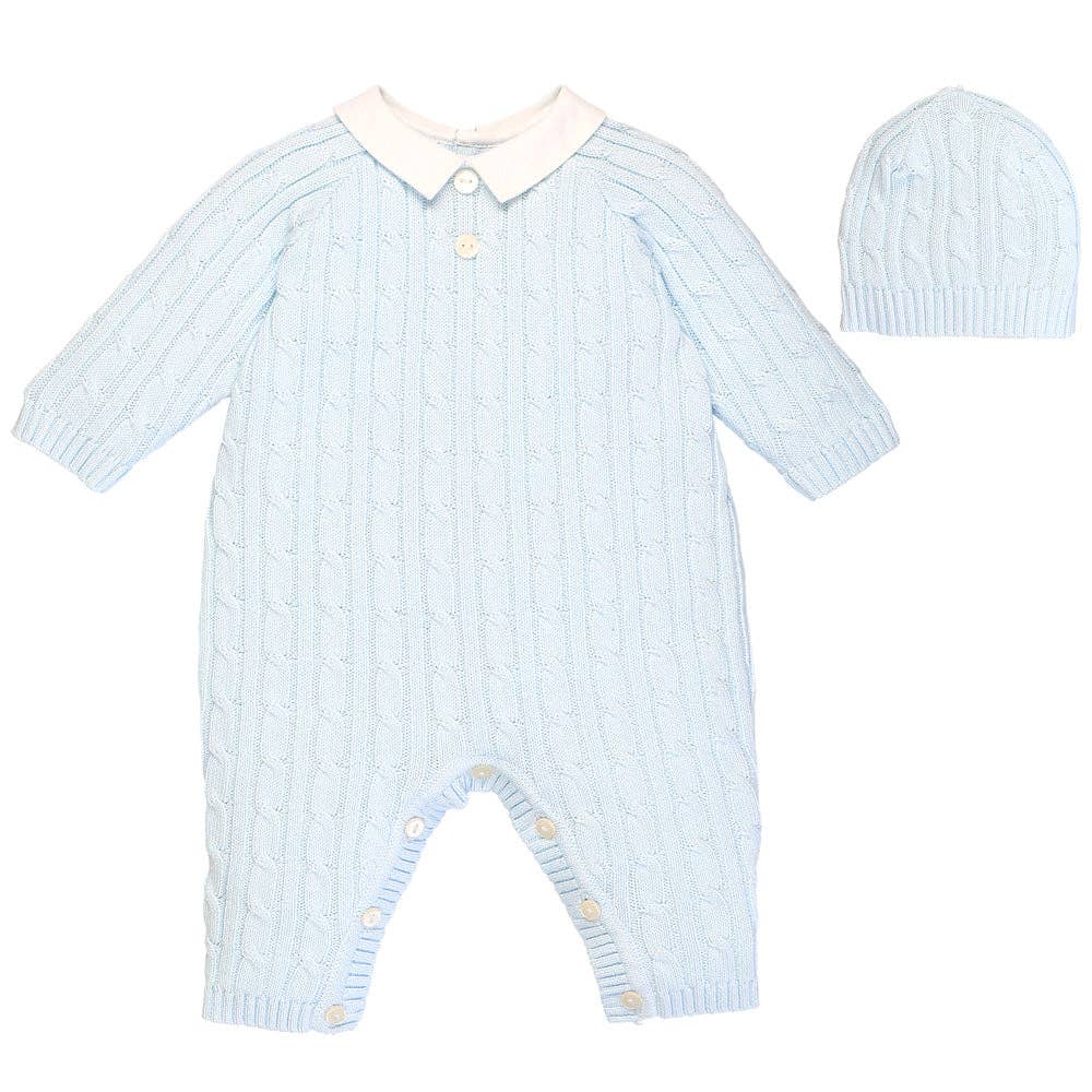 Ronnie Knit Boys All in One & Hat Set