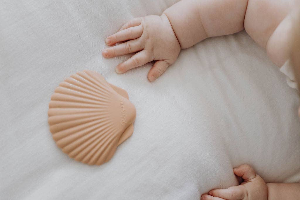 Silicone Teether - Clay Seashell