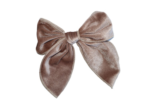 Betty Bow Hair Clip - Champagne