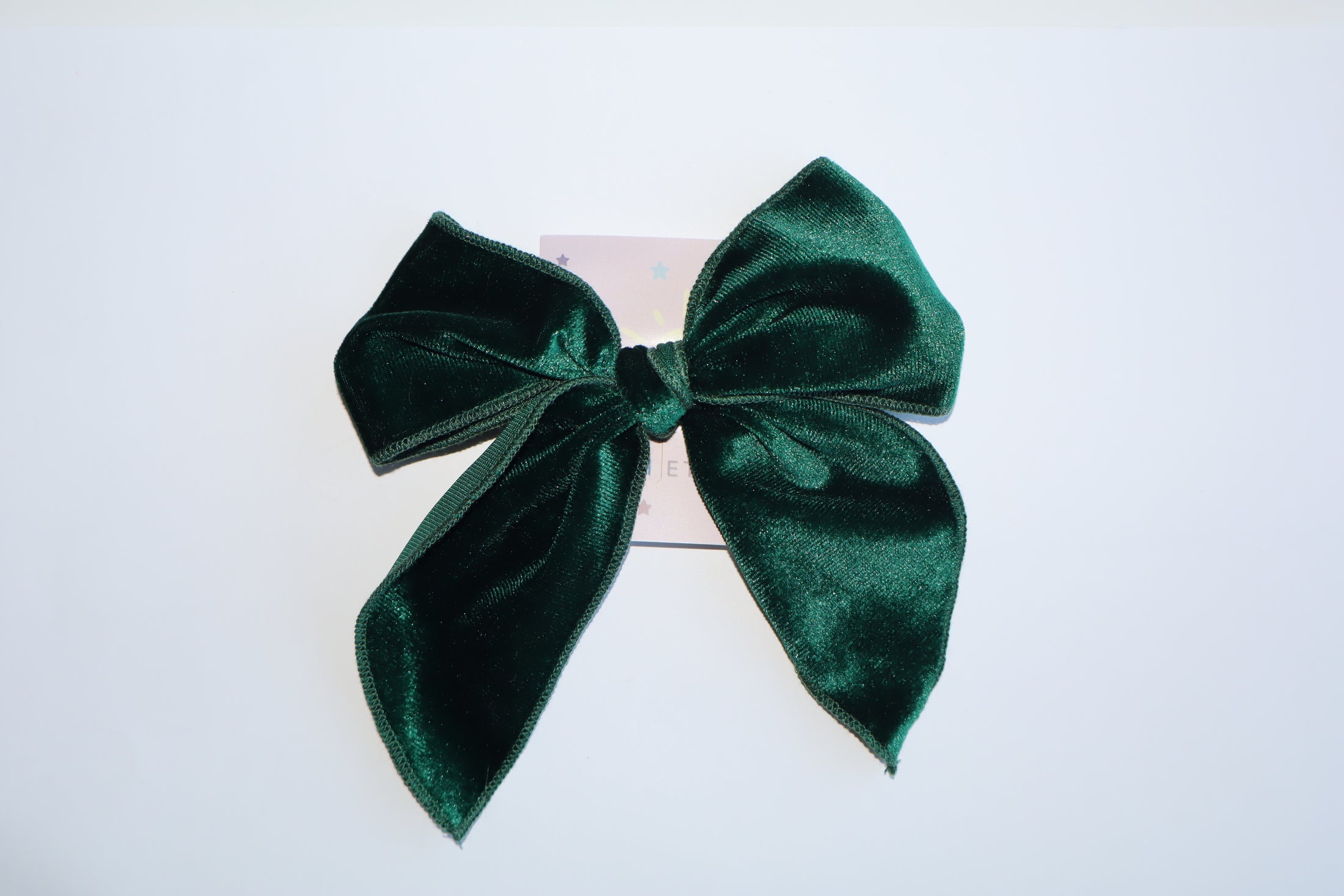 Betty Bow Hair Clip - Emerald