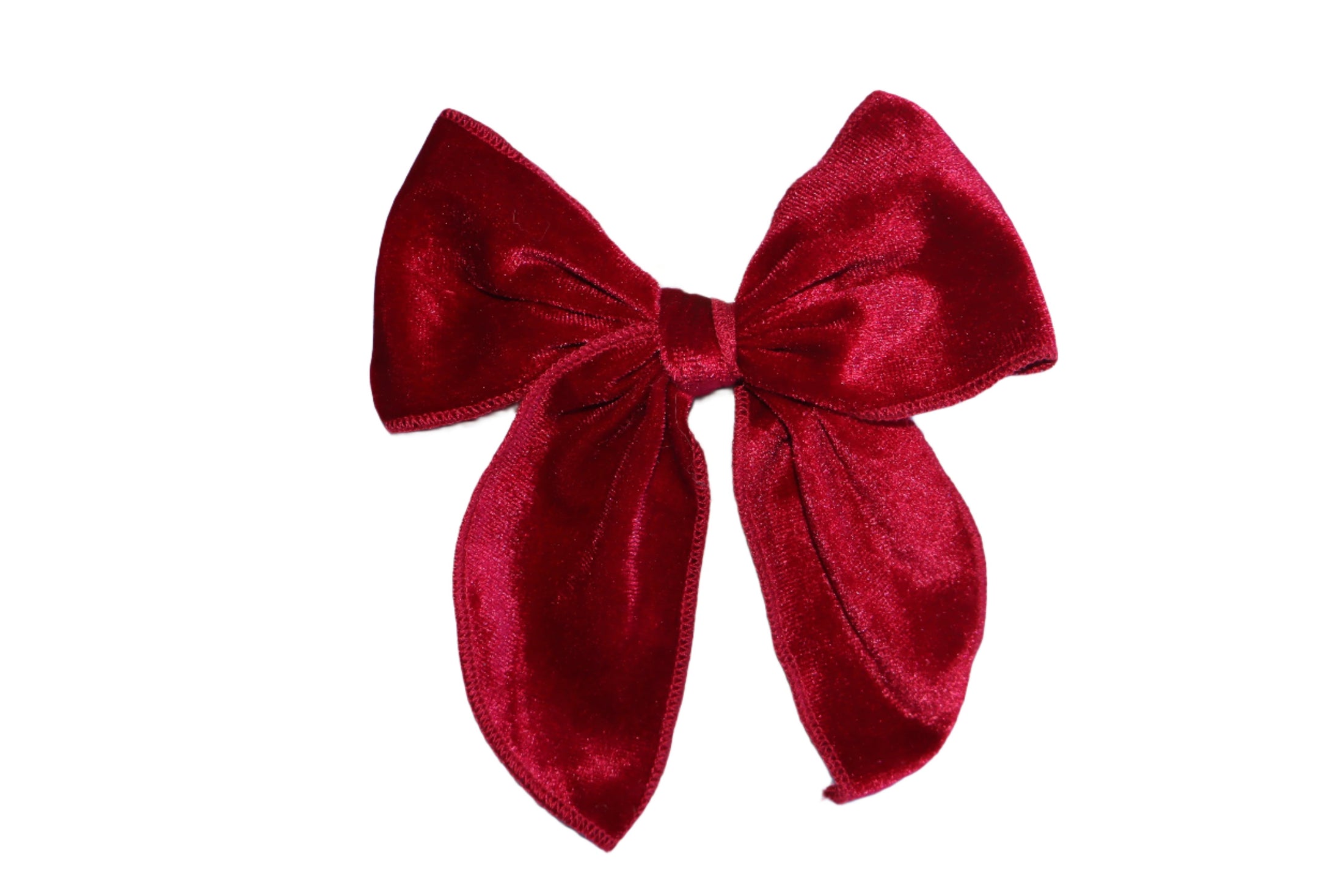 Betty Bow Hair Clip - Maroon