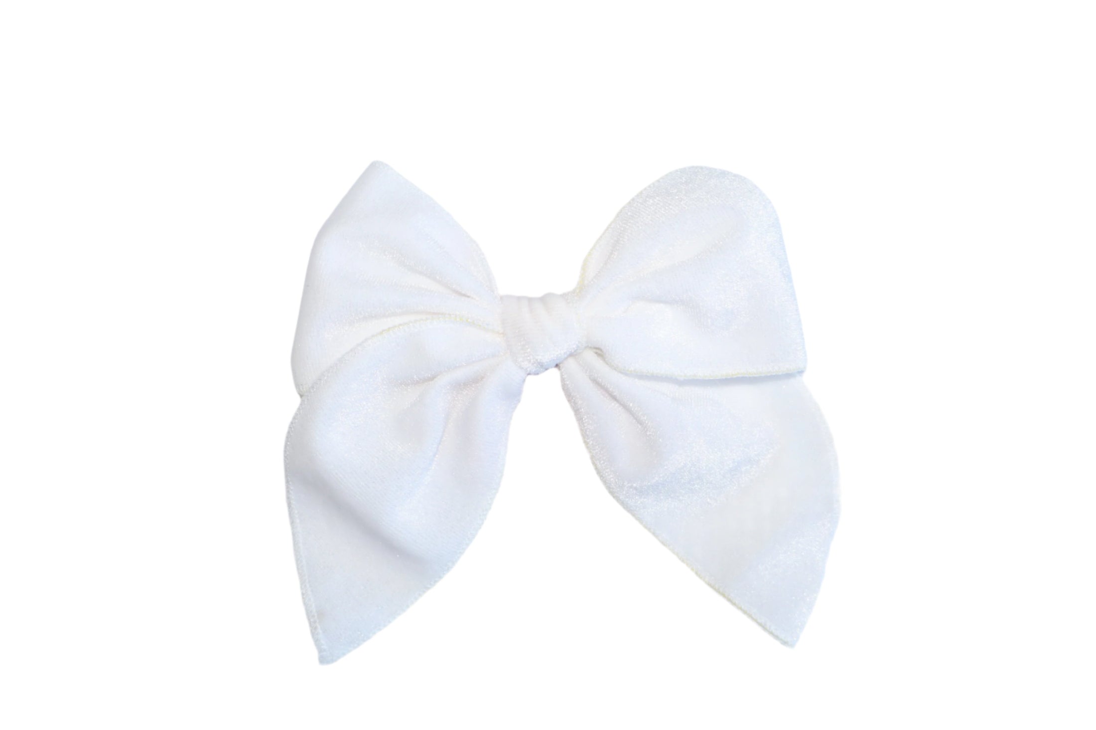 Betty Bow Hair Clip - Snow