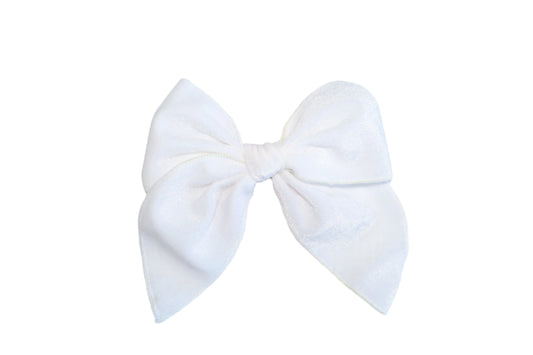 Betty Bow Hair Clip - Snow