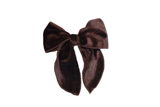 Betty Bow Hair Clip - Teddy Bear