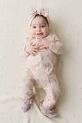 Load image into Gallery viewer, Organic Cotton Frankie Onepiece - Petite Fleur Soft Peony
