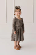 Load image into Gallery viewer, Organic Cotton Tallulah Dress - Mini Gingham Bistre
