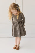 Load image into Gallery viewer, Organic Cotton Tallulah Dress - Mini Gingham Bistre
