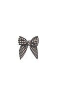 Load image into Gallery viewer, Organic Cotton Bow - Mini Gingham Bistre
