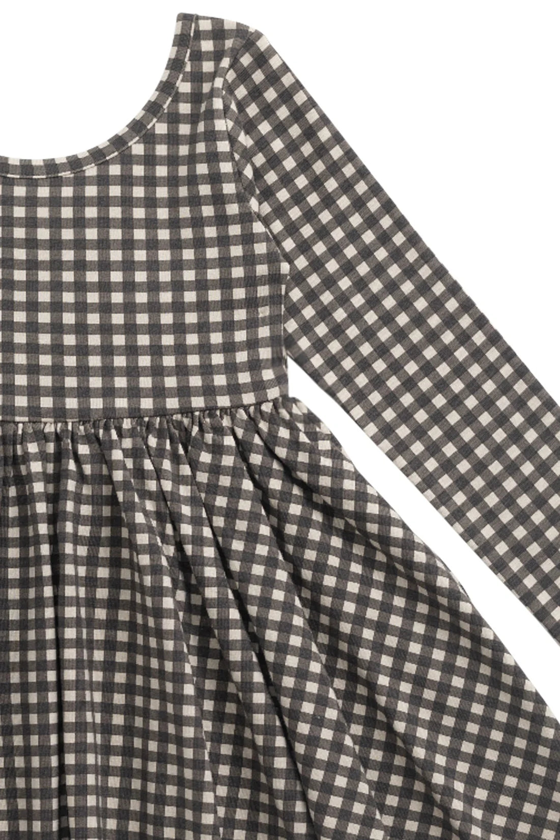 Organic Cotton Tallulah Dress - Mini Gingham Bistre