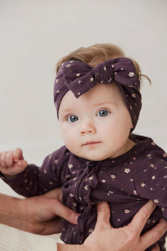 Organic Cotton Headband - Goldie Huckleberry Sparse