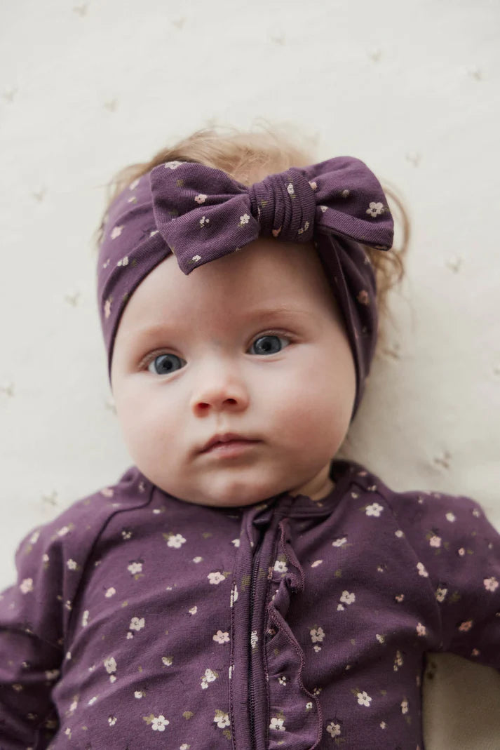 Organic Cotton Headband - Goldie Huckleberry Sparse