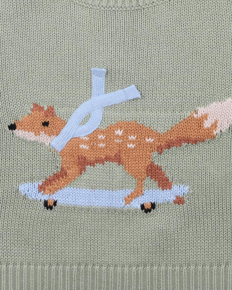 NEVADA SKATING FOX KNITTED JUMPER