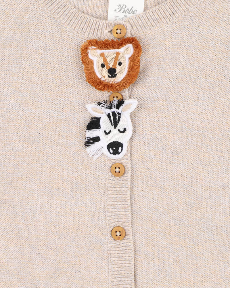BILLIE ORGANIC NOVELTY CARDIGAN