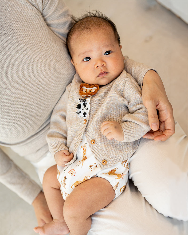 BILLIE ORGANIC NOVELTY CARDIGAN