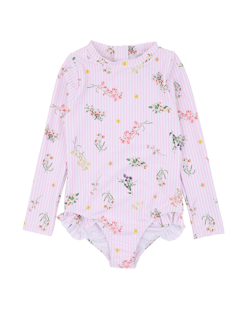 MYRA PRINT LS SUNSUIT 3-10 YRS