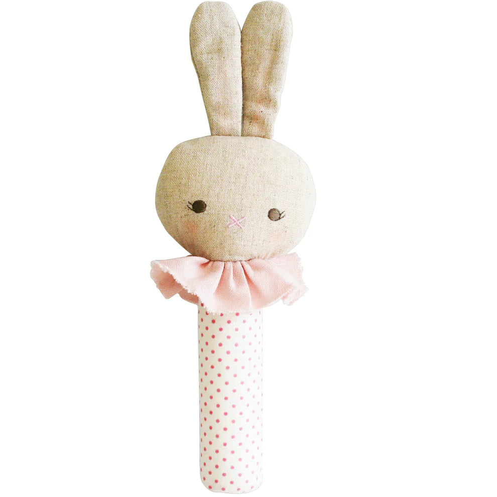 Roberta Bunny Squeaker Spot Pink