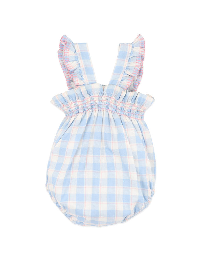 BONNIE CHECK ORGANIC BODYSUIT